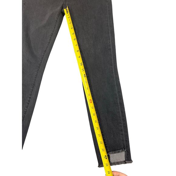 Parker Smith Grey Skinny Jeans Size 2 / 26 Raw Hem Ankle - Picture 2 of 7